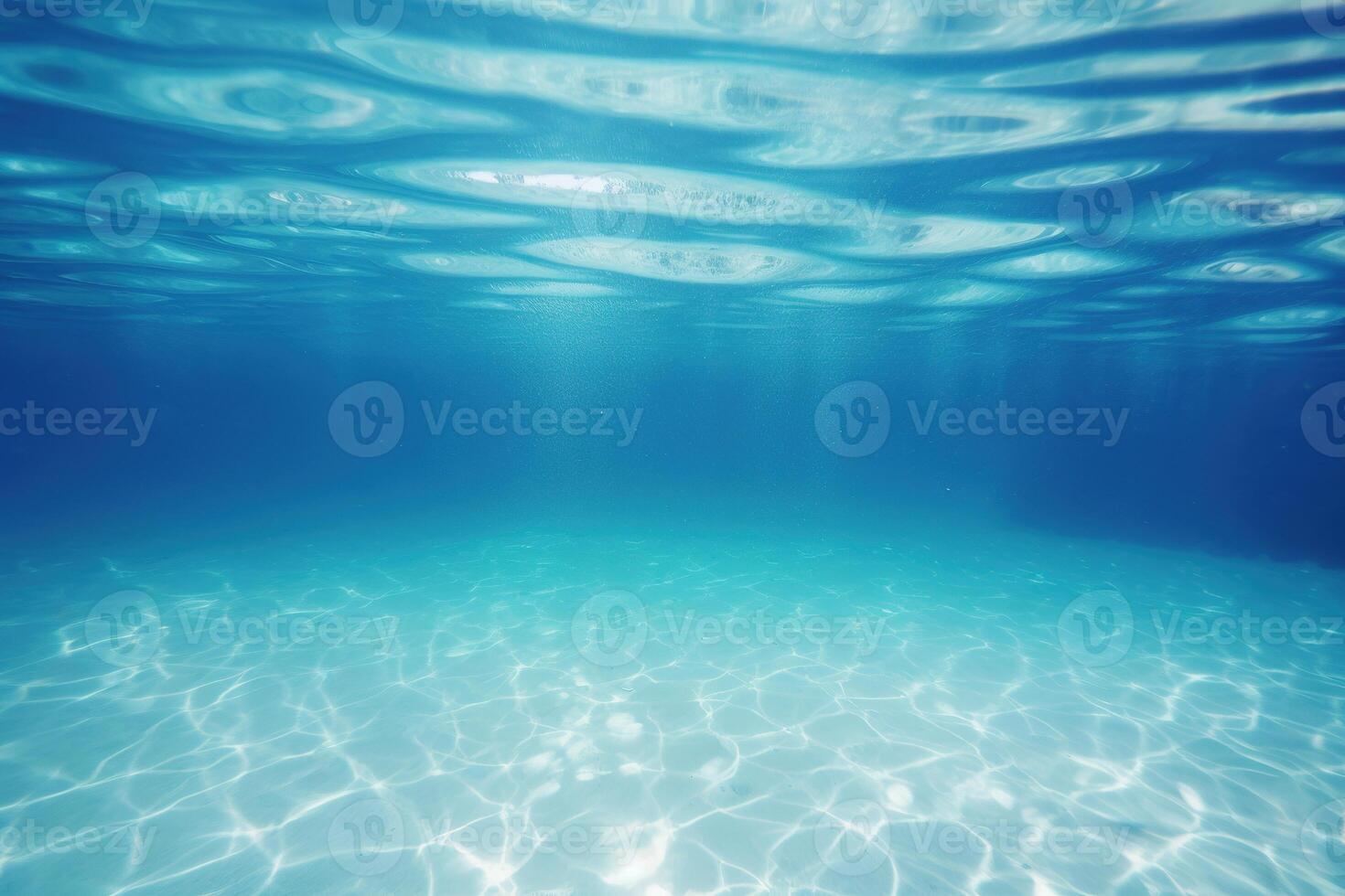 Blue and surface underwater background. ai generated photo