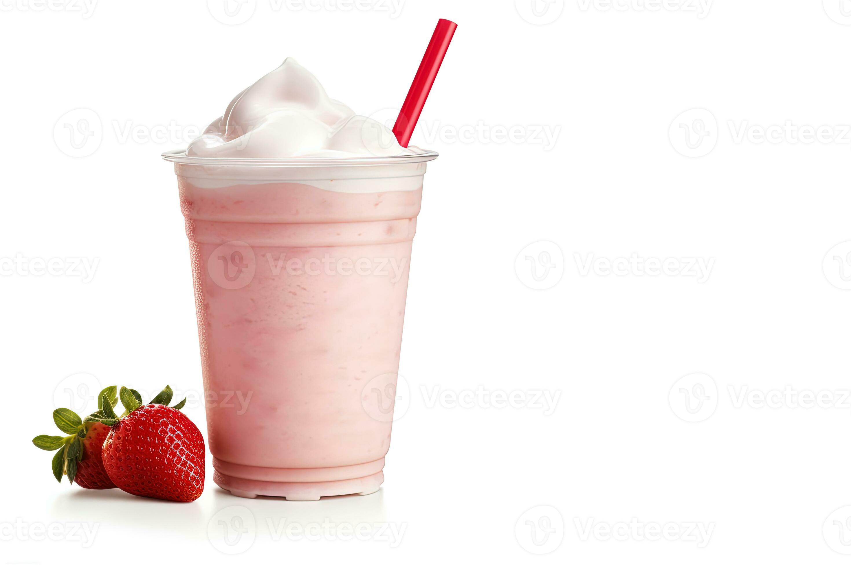 https://static.vecteezy.com/system/resources/previews/026/282/376/large_2x/strawberry-milkshake-in-plastic-takeaway-cup-isolated-on-white-background-with-copy-space-ai-generated-photo.jpg