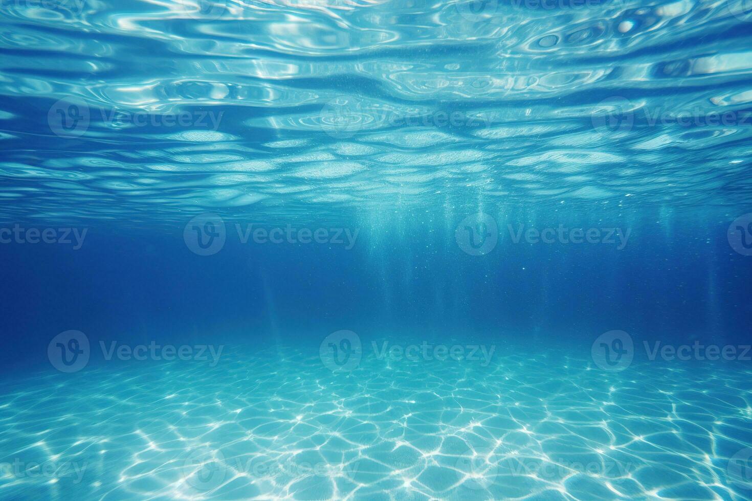 Blue and surface underwater background. ai generated photo