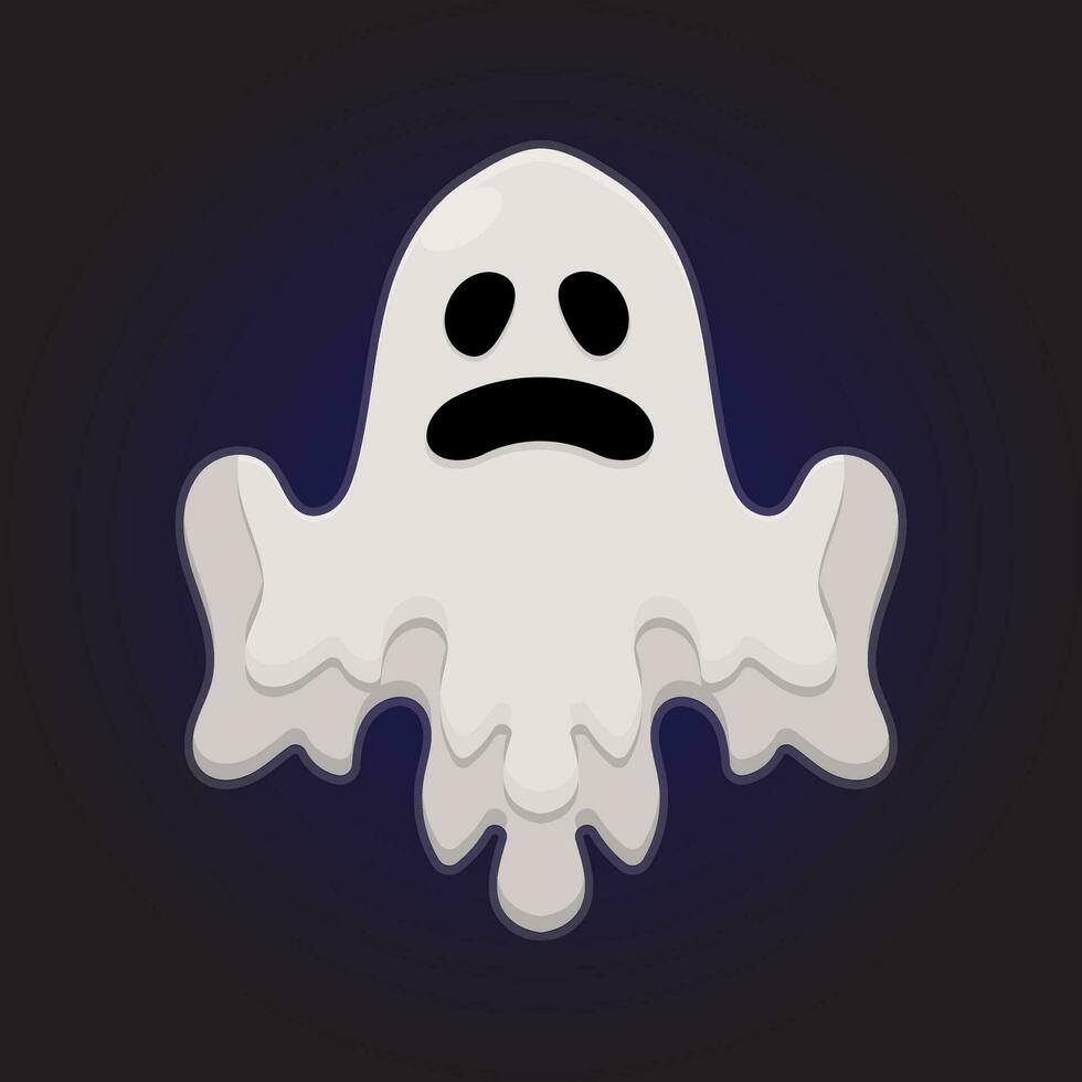 ghost vector illustration on dark background