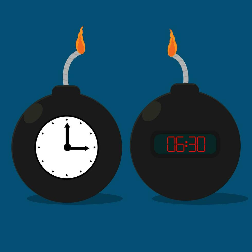 vector illustration of a Bomb of various shapes.