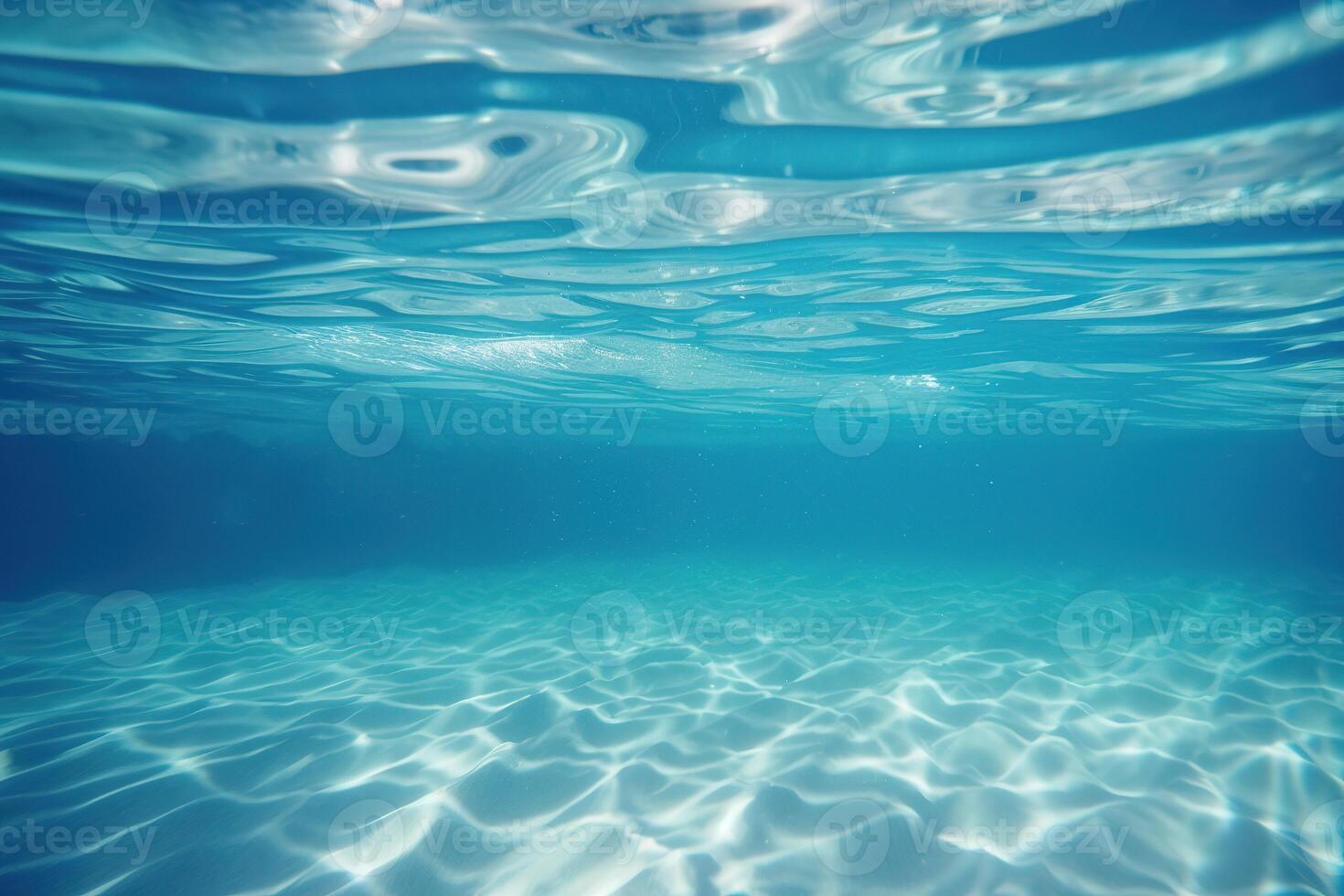 Blue and surface underwater background. ai generated photo