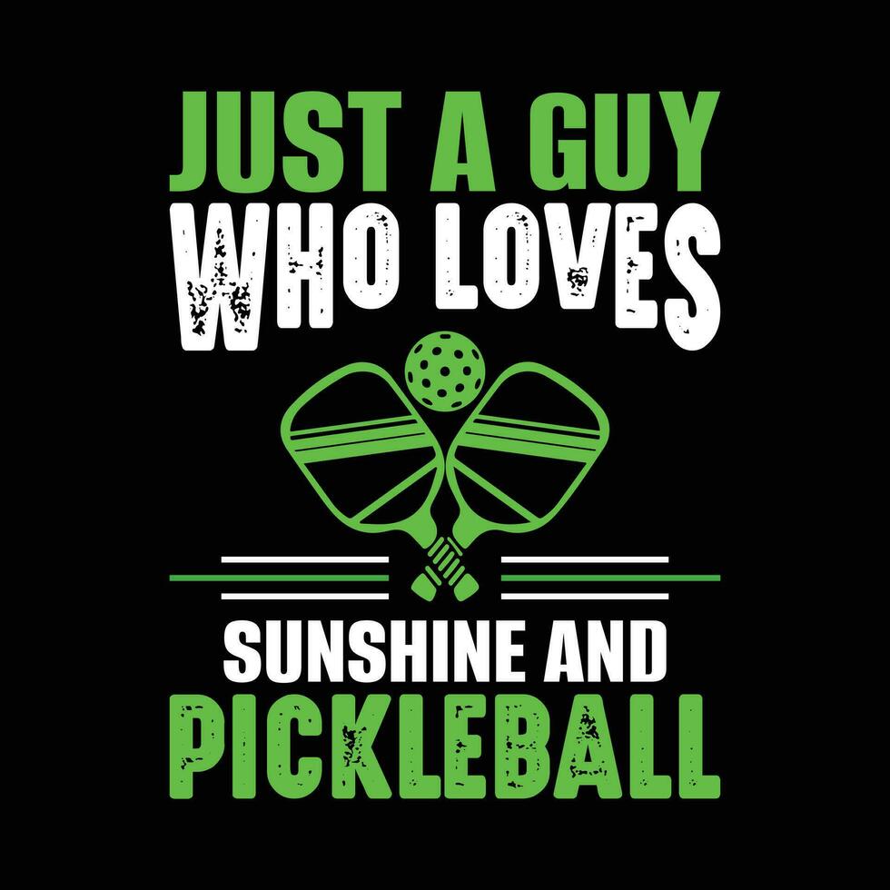 Funny Pickleball Player Sports Retro Vintage Pickleball T-shirt Design vector