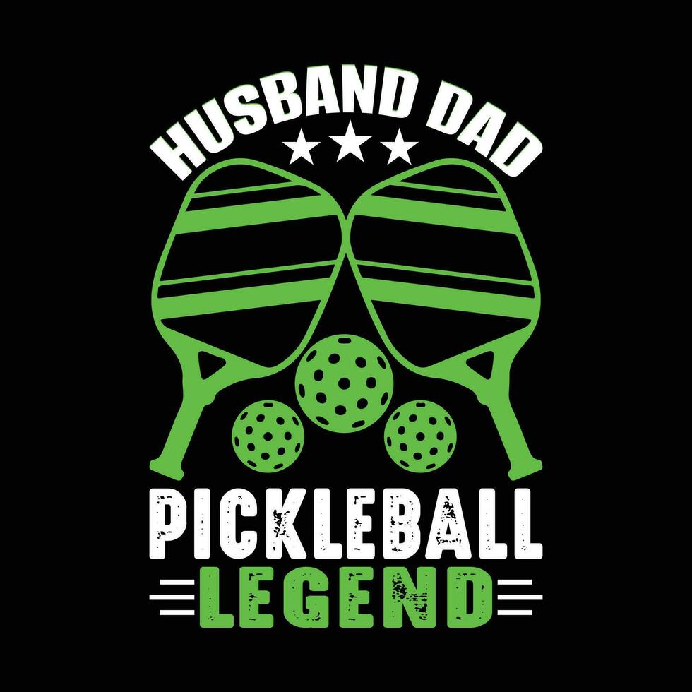 Funny Pickleball Player Sports Retro Vintage Pickleball T-shirt Design vector