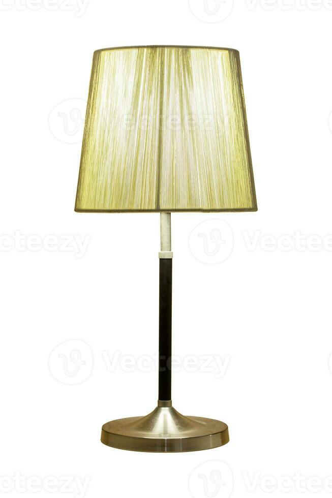 Table Lamp Isolated on White Background photo