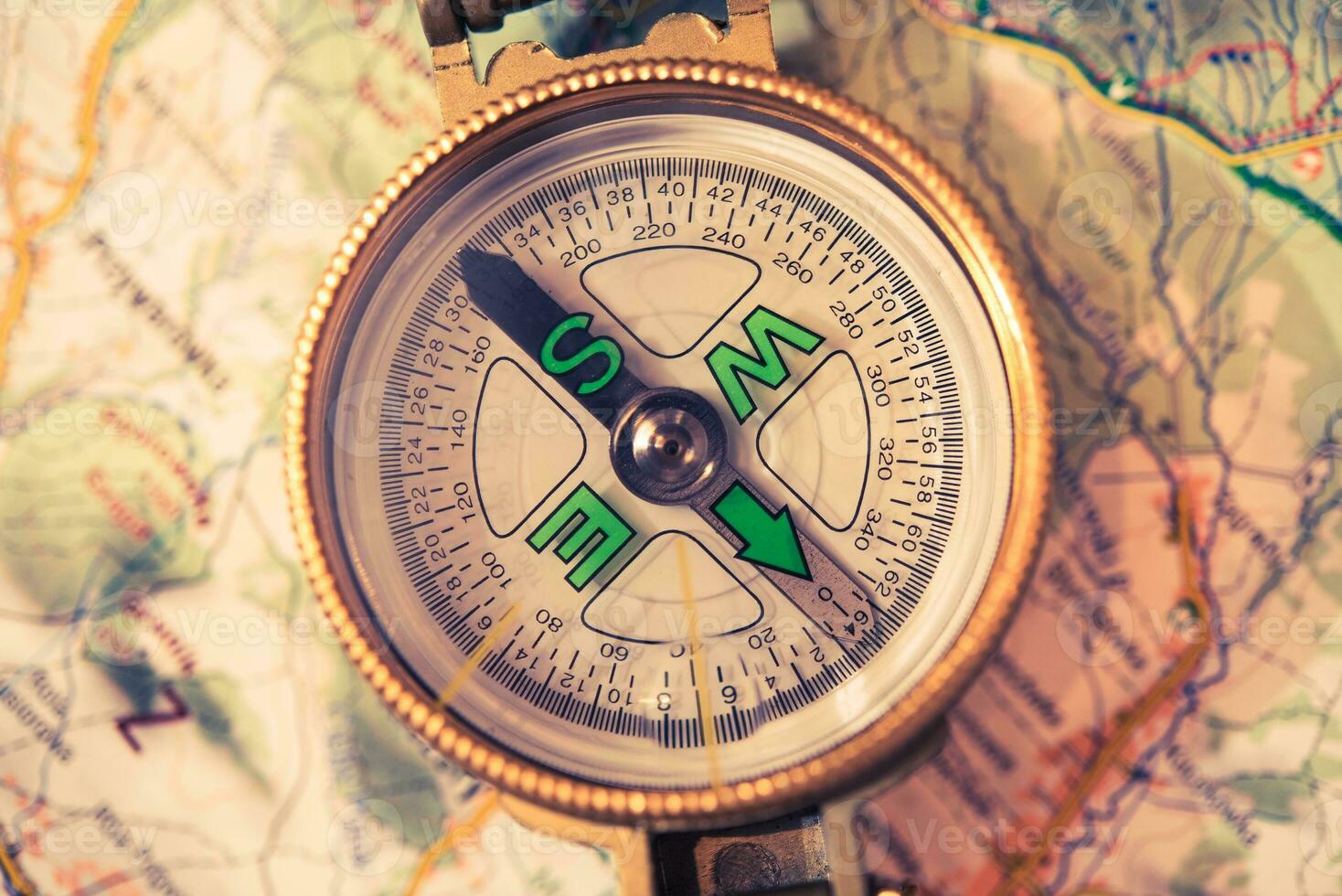 Compass and Map photo