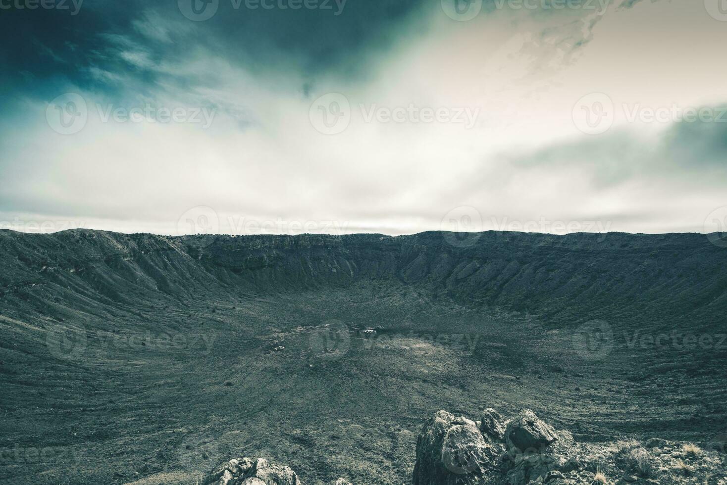 cráter impacto sitio foto