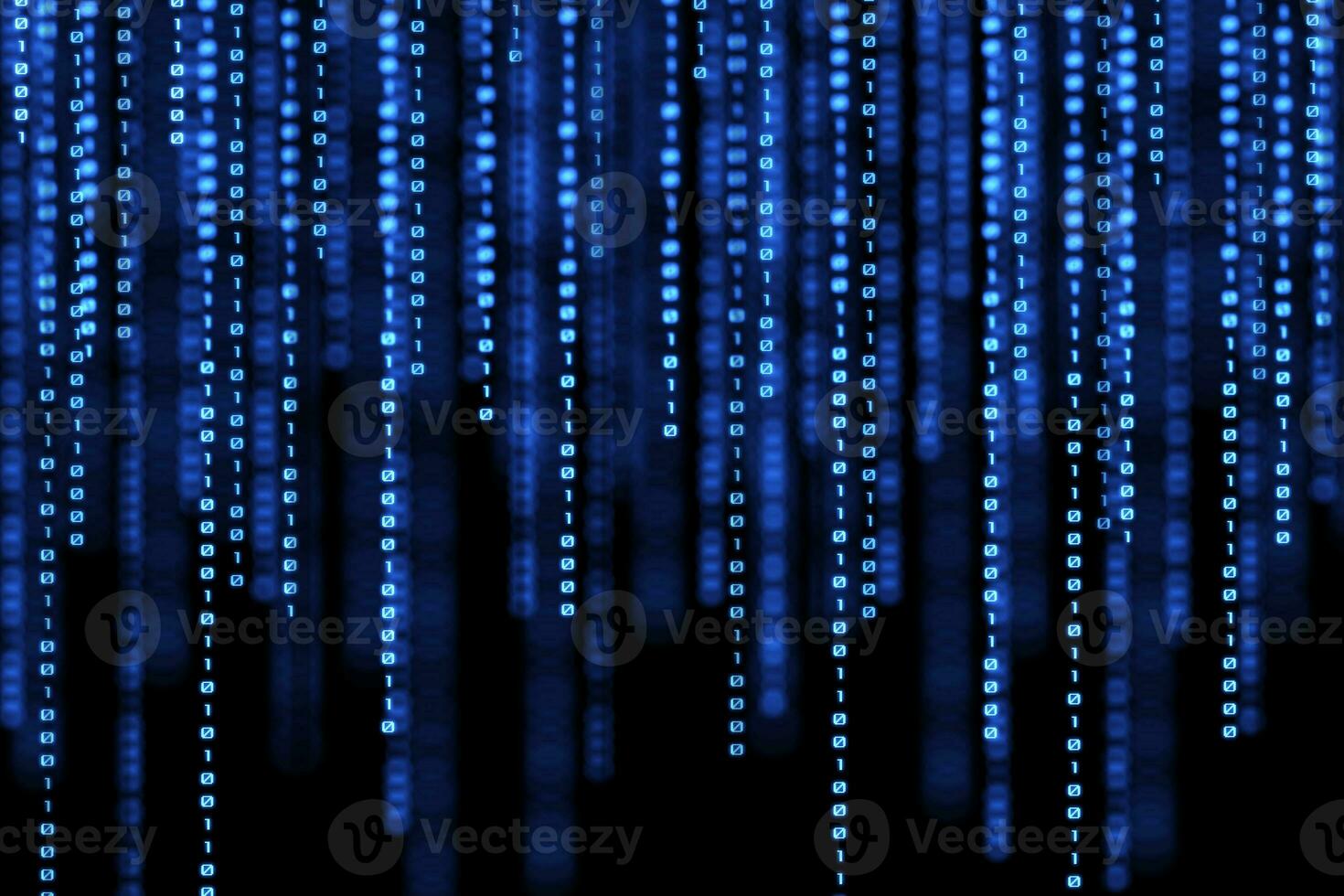 Streaming Binary Code Background Illustration. photo