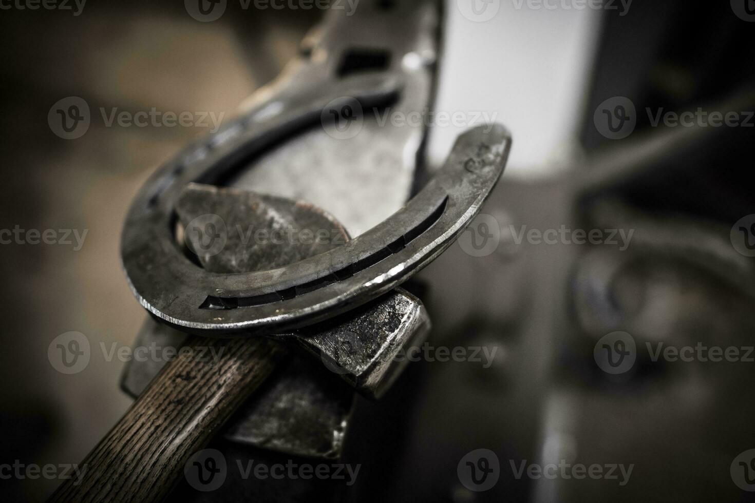 Metal Horseshoe Closeup photo