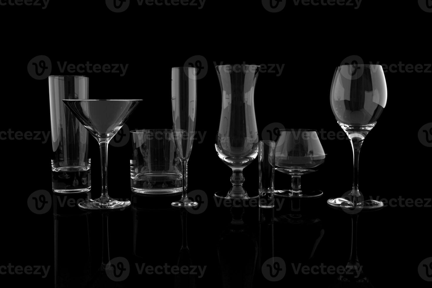 Set of Elegant Glasses photo