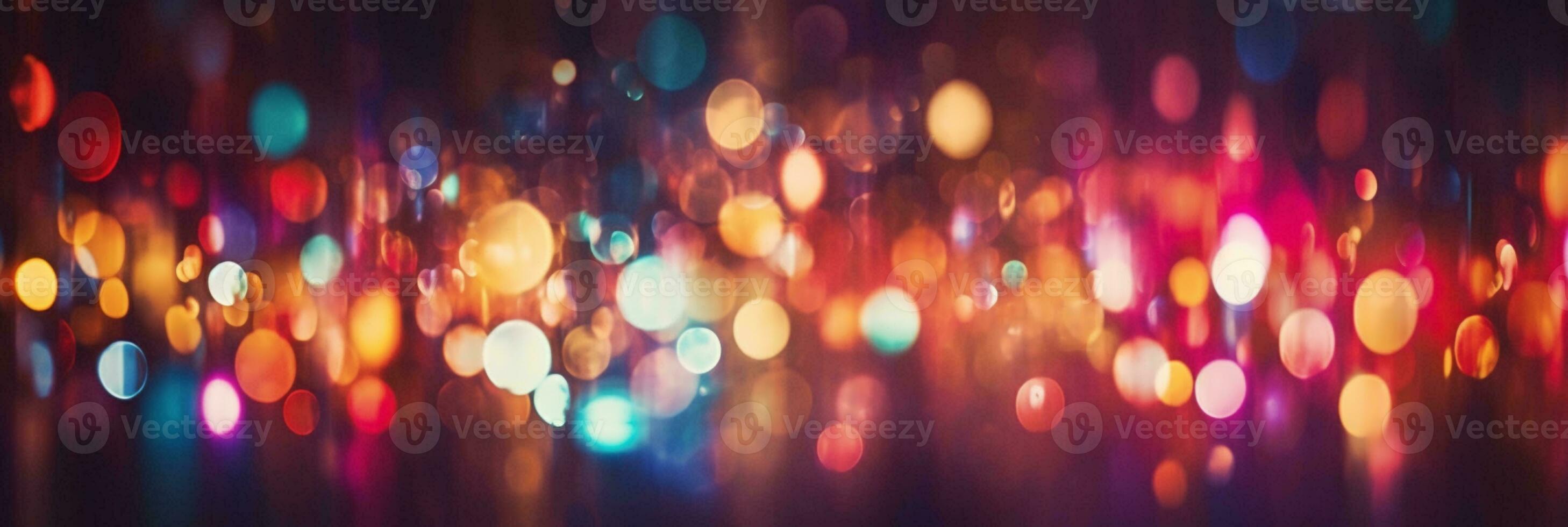 Magical Abstraction - Bokeh Background with Abstract Lights and Background. Generative AI, photo