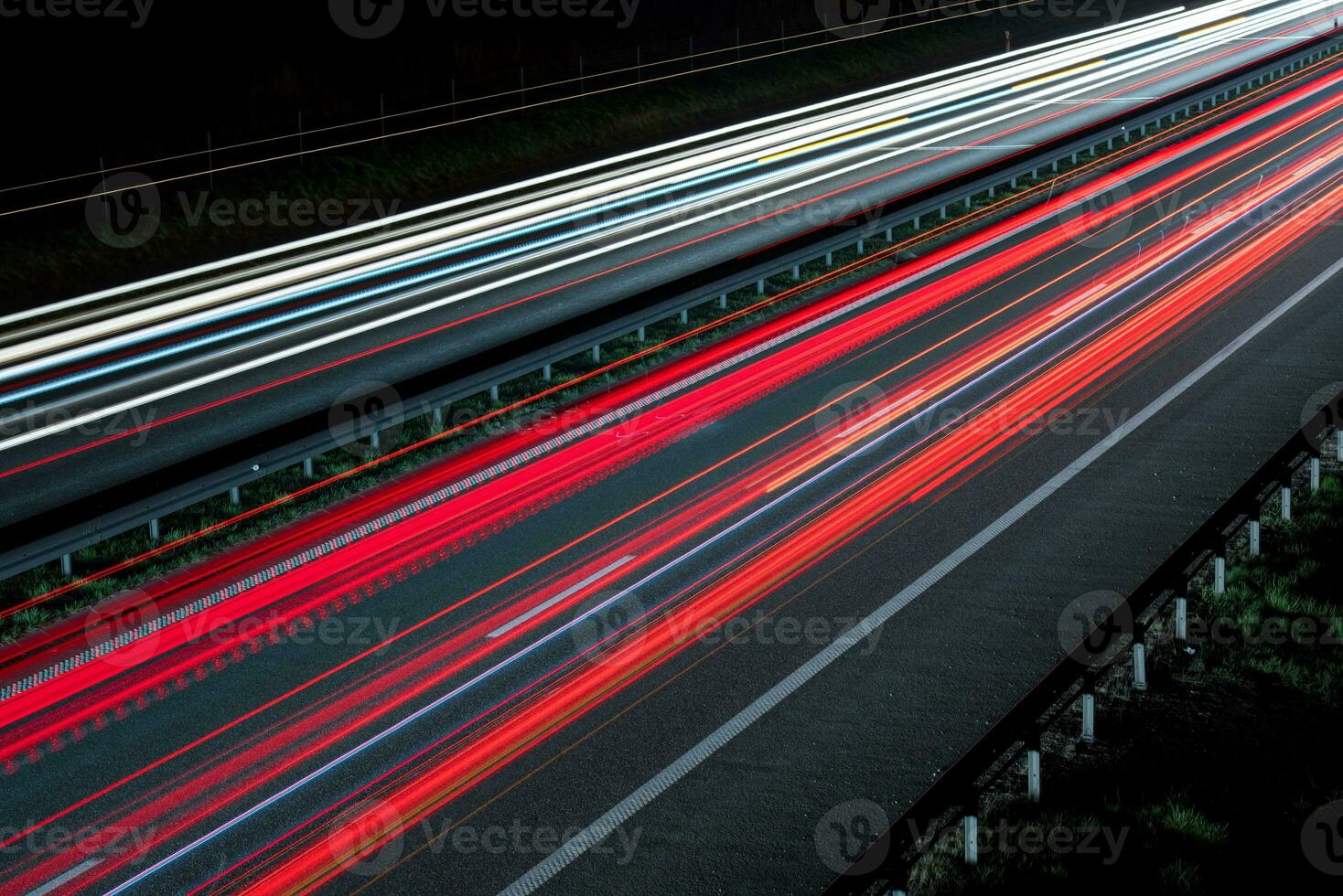 autopista vehículo luces foto