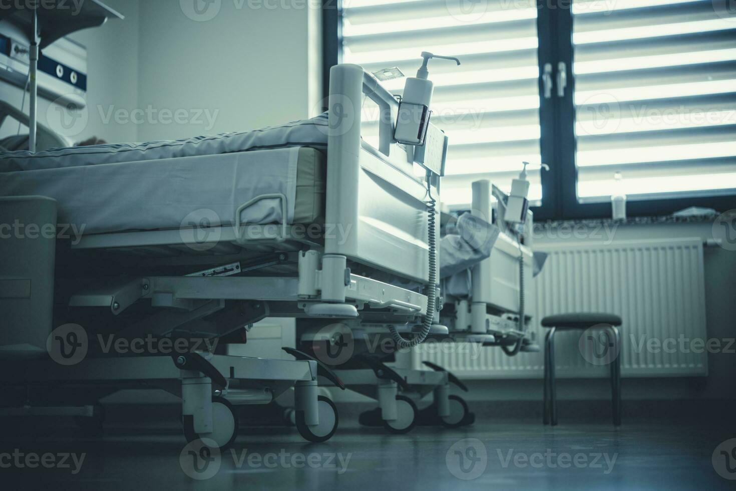 Hospital bed. Emergency. photo