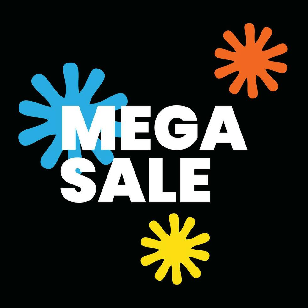 Sales offer template in minimal style vector