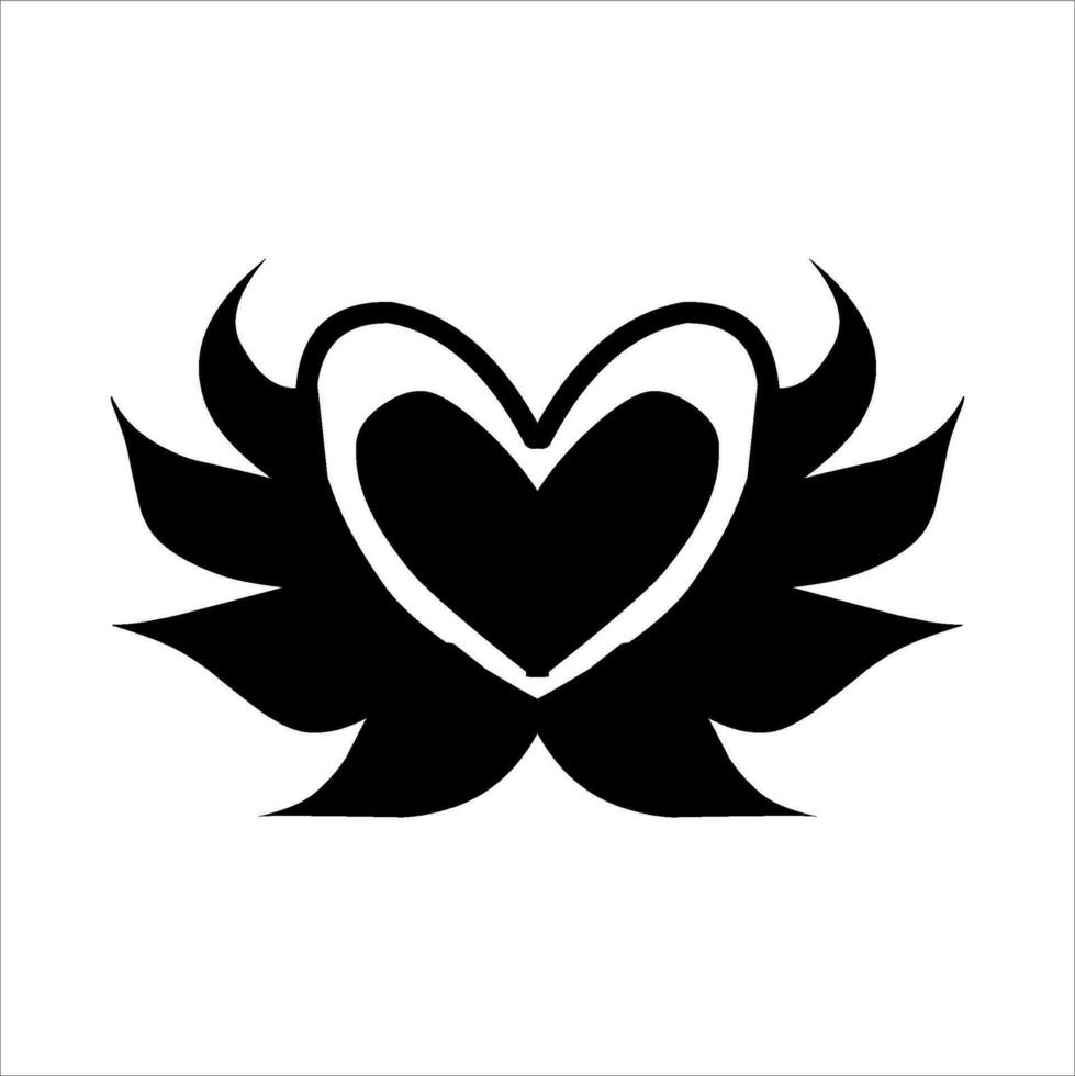 love ornament illustration, valentines day ornament, love icon design with attractive kha carving for valentines celebration vector