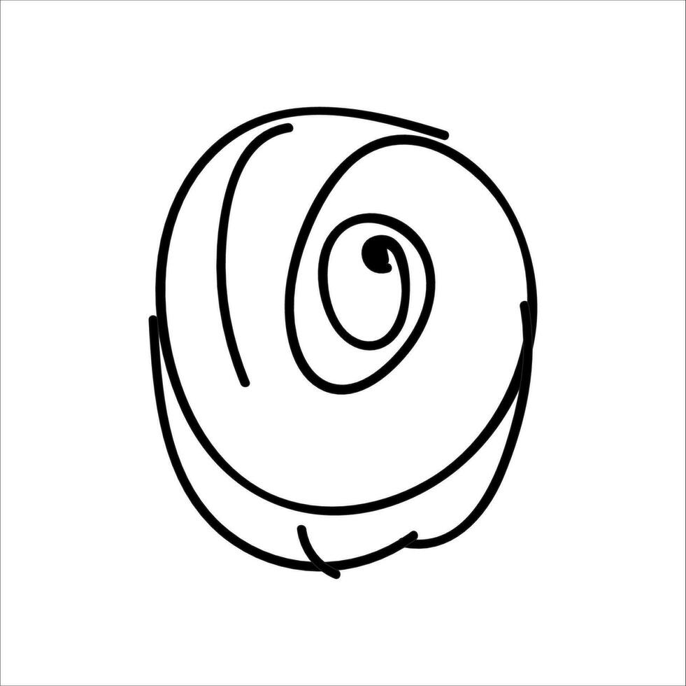 Flower illustration with isolated hand-drawn style on a white background, suitable for children to draw abstract illustrations. vector