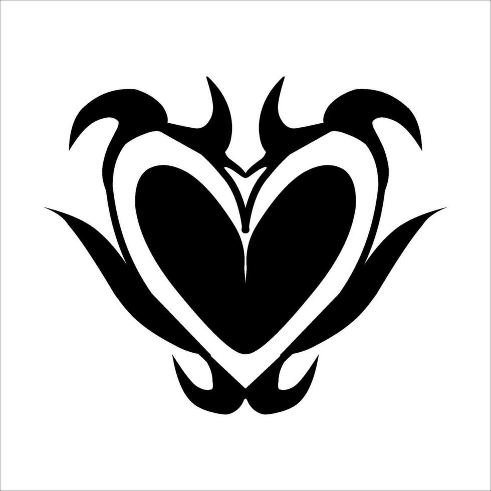 love ornament illustration, valentines day ornament, love icon design with attractive kha carving for valentines celebration vector