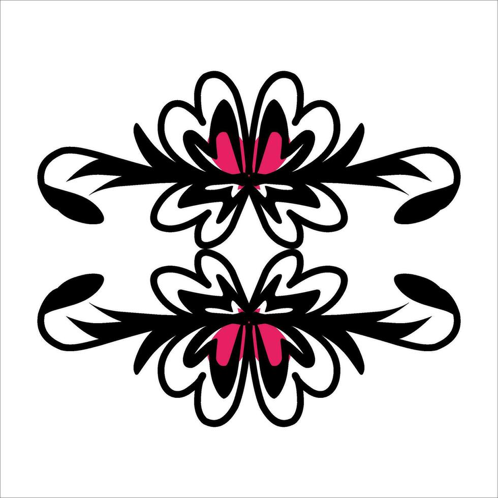 love ornament illustration, valentines day ornament, love icon design with attractive kha carving for valentines celebration vector