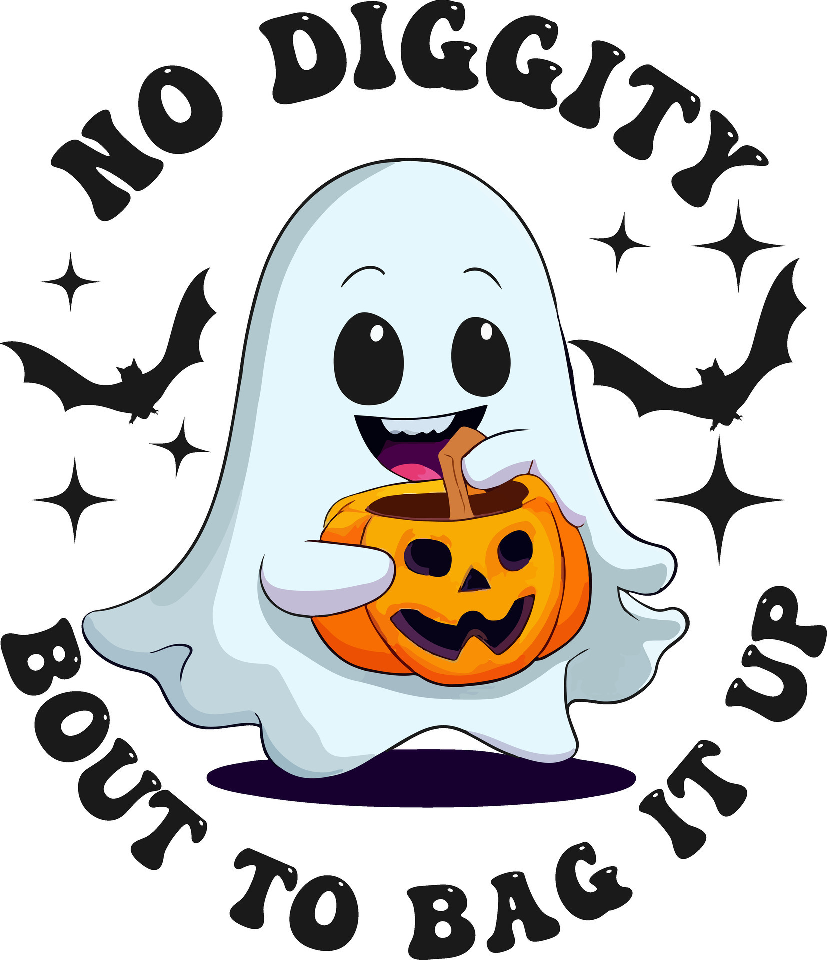 No diggity bout to bag it up 26284838 Vector Art at Vecteezy