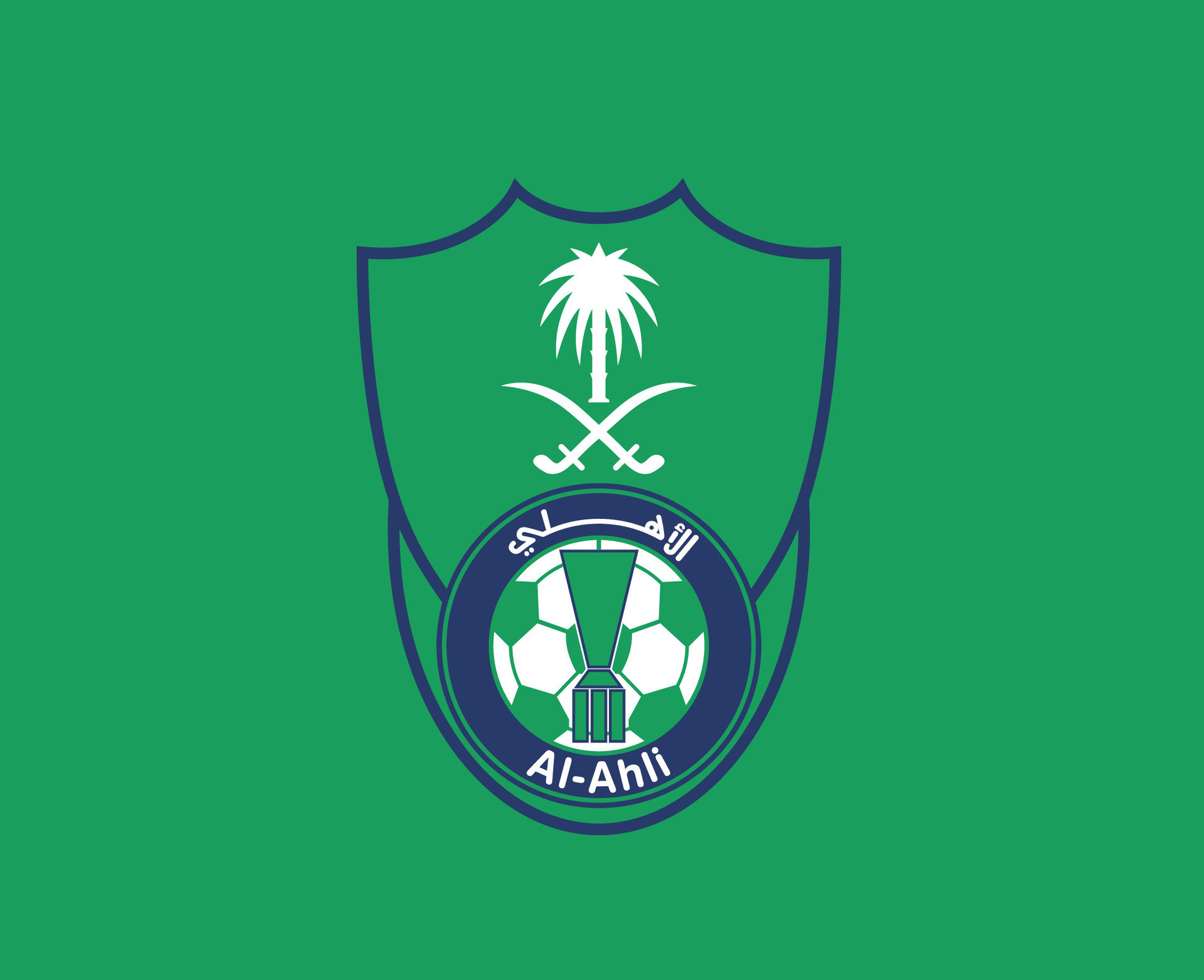 Al Ahli Club Logo Symbol Saudi Arabia Football Abstract Design Vector ...