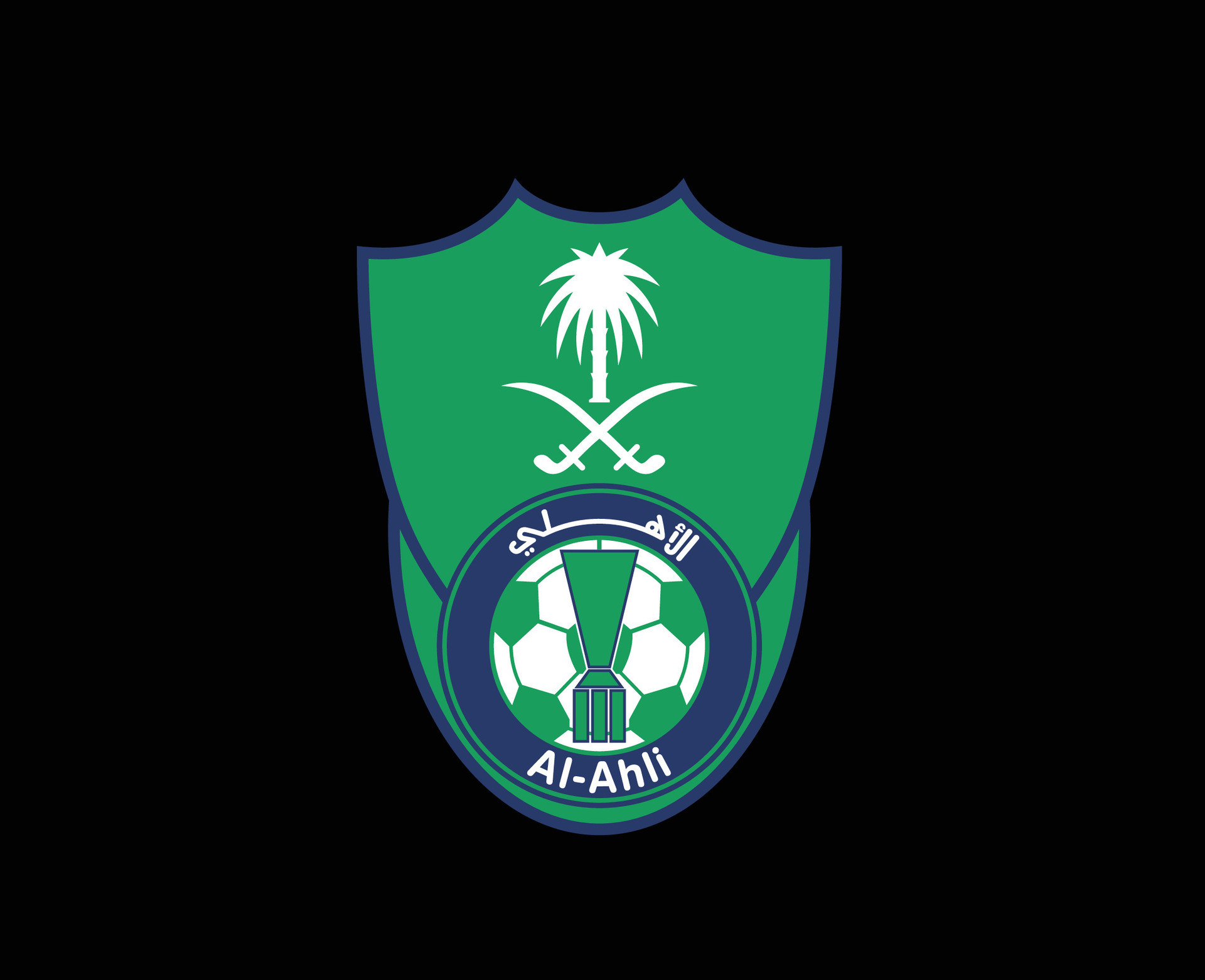 Al Ahli Club Logo Symbol Saudi Arabia Football Abstract Design Vector ...