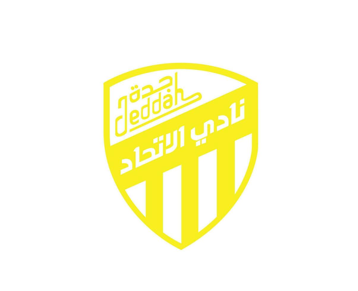 Al Ittihad Club Symbol Logo Saudi Arabia Football Abstract Design Vector Illustration