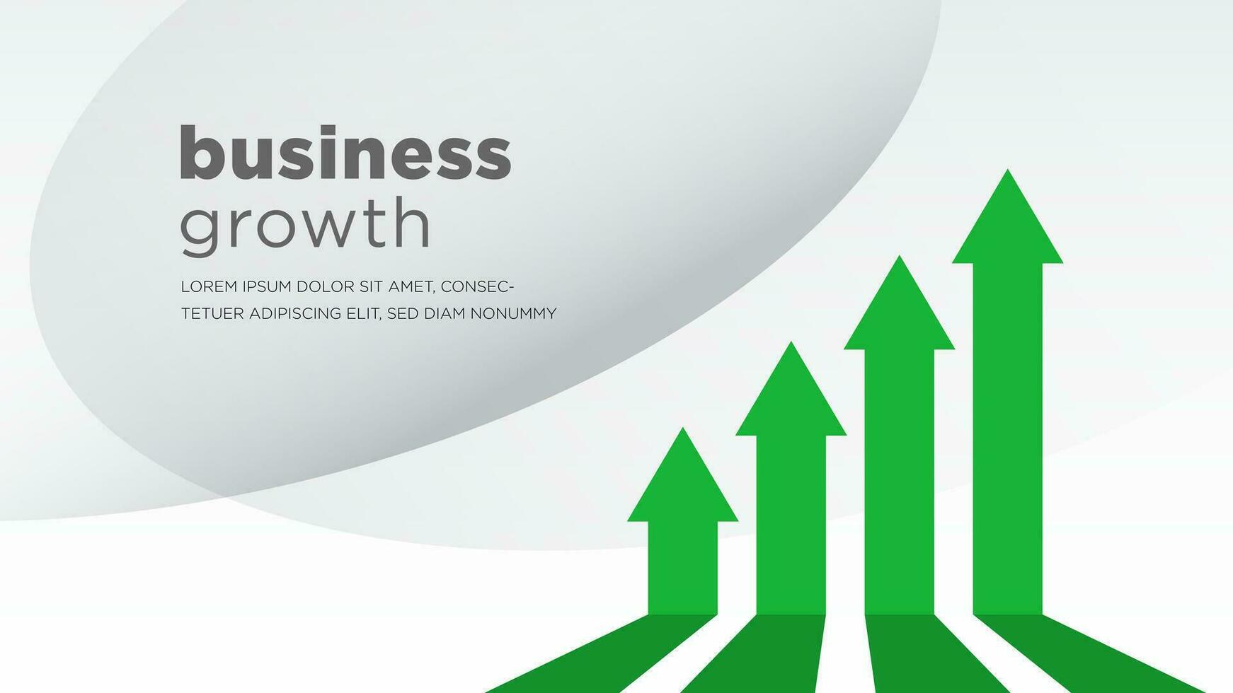 Green arrows of business sale growth vector