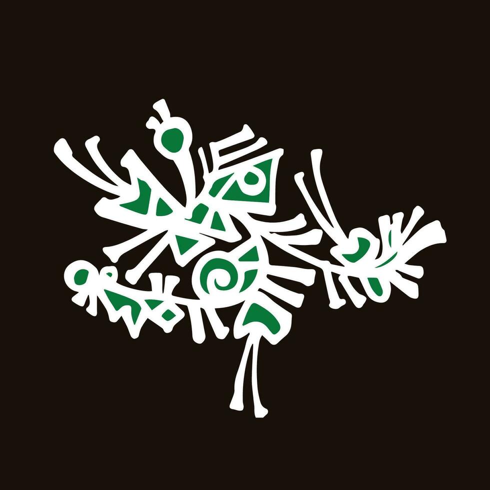 Free Hand Colorfull Alpona in Vector