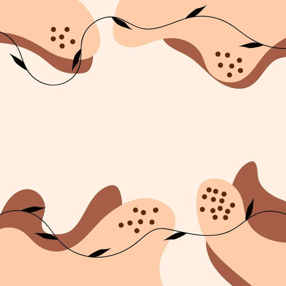 SIMPLE ILLUSTRATION LEAF BACKGROUND MINIMALIST DESIGN. LINE ART DRAWING