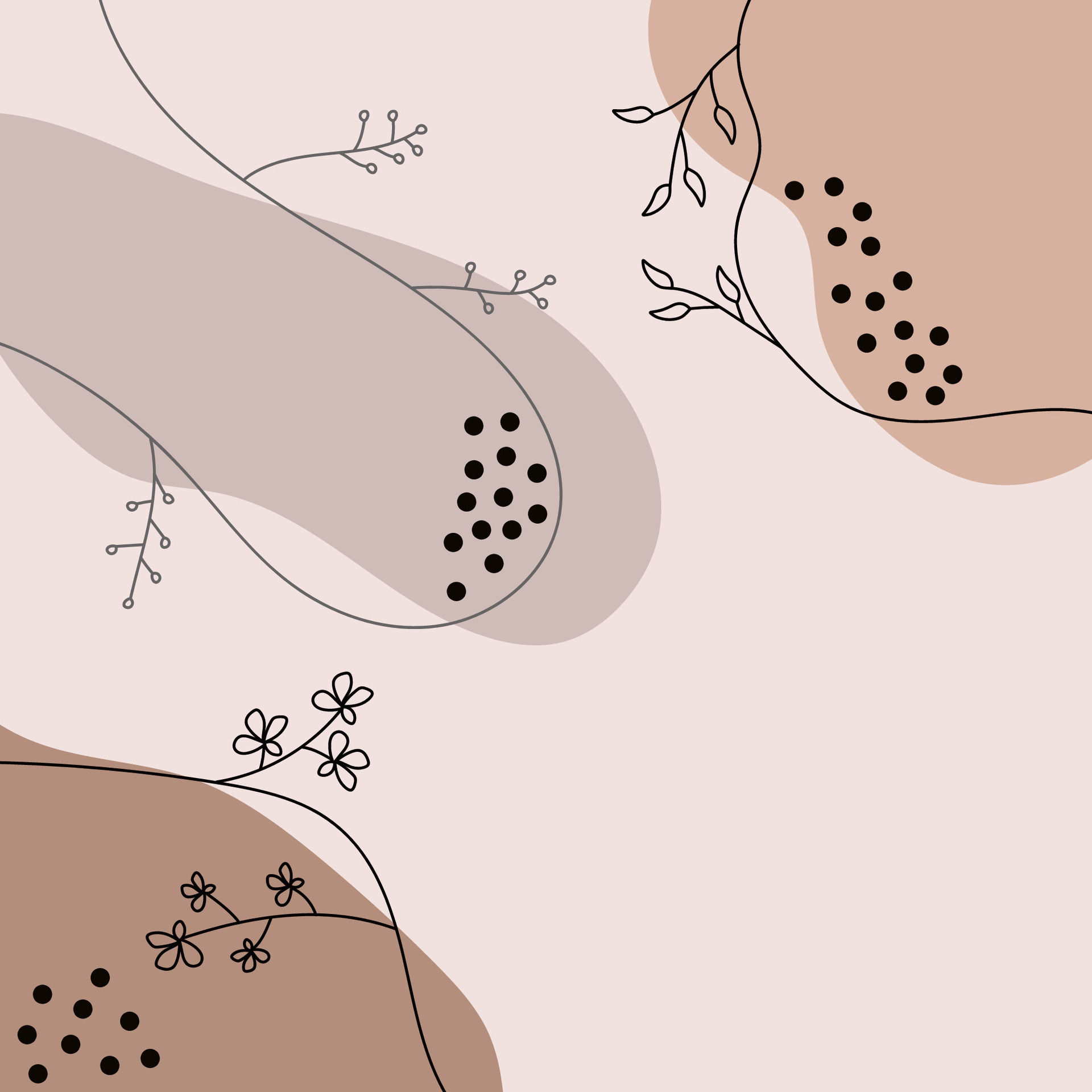 SIMPLE ILLUSTRATION LEAF BACKGROUND MINIMALIST DESIGN. LINE ART DRAWING