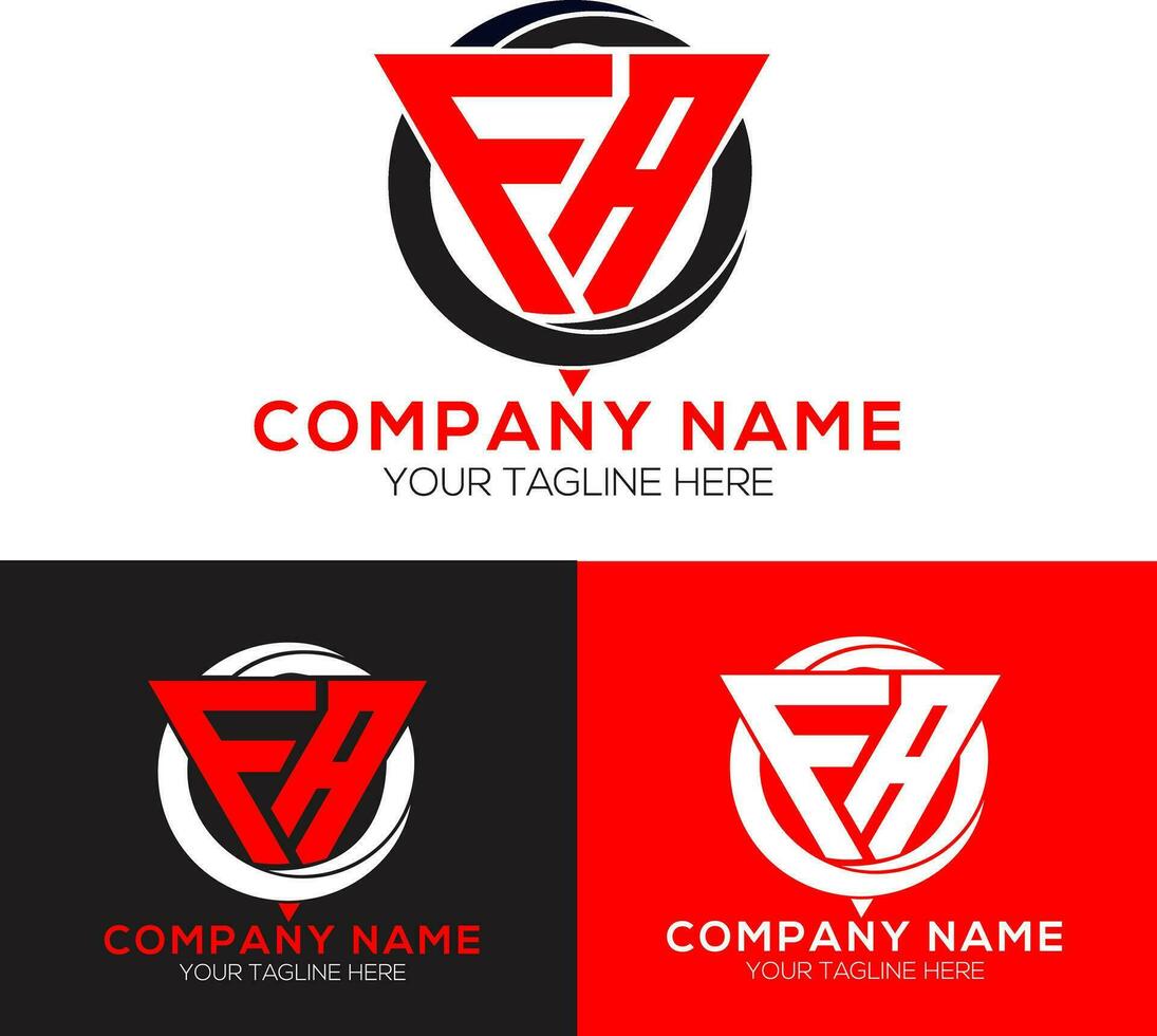 FA letter logo creative design with vector graphic