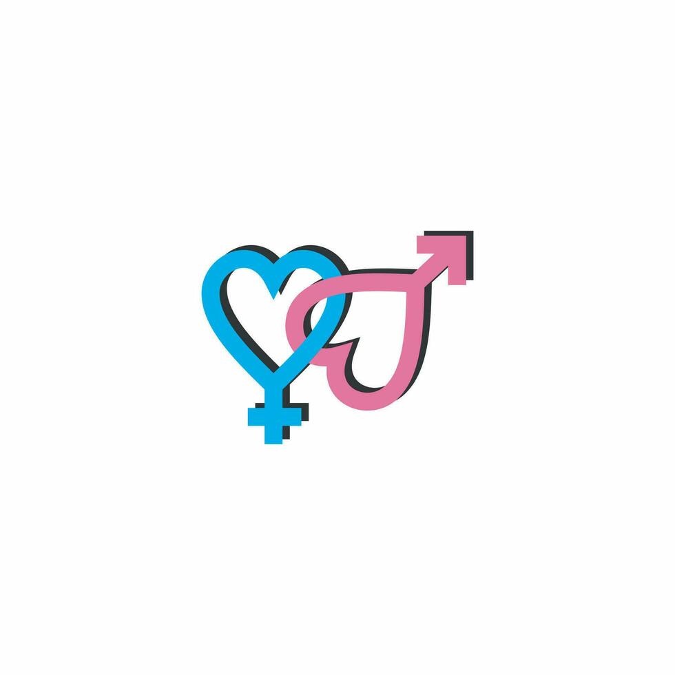 aplicación masculino y hembra género icono, vector ilustración hembra y masculino género símbolo diseño eps 10