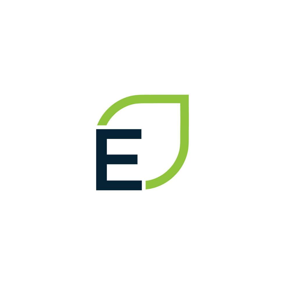 Letter E logo grows, develops, natural, organic, simple, financial logo suitable for your company. vector