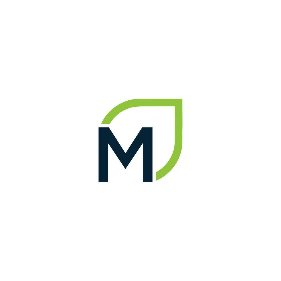 Letter M logo grows, develops, natural, organic, simple, financial logo suitable for your company. vector