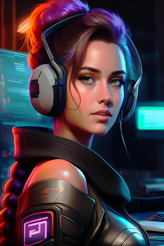 Gaming Goddess Streaming Her Way to the Future photo