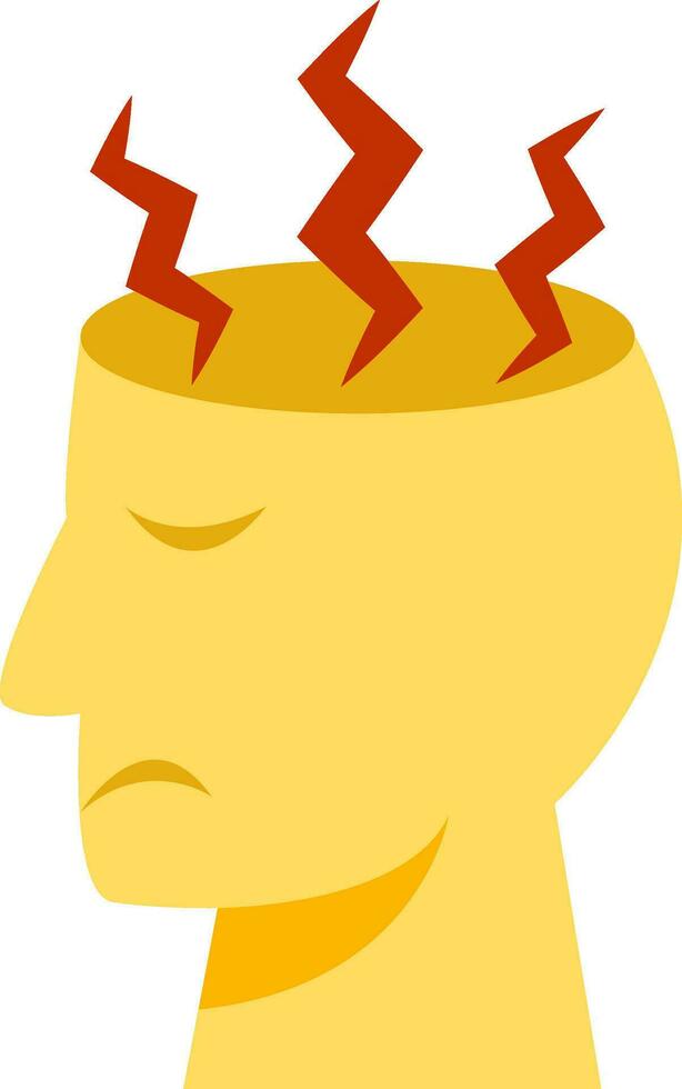 human head with Headache  design vector