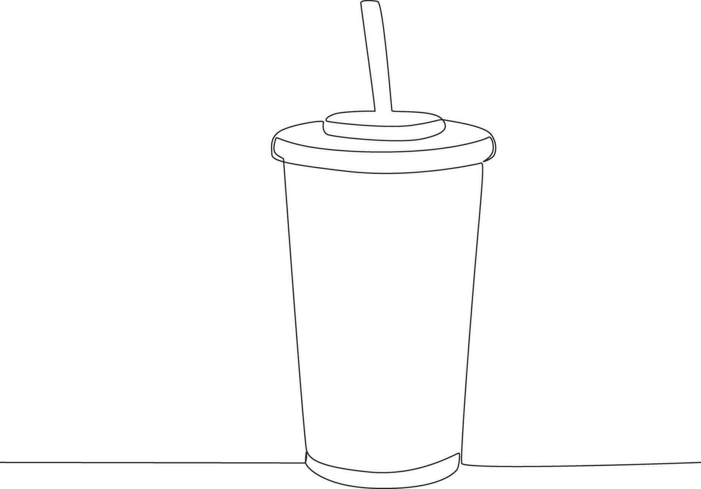 Single continuous line drawing coffee or tea cups. Global Day Parent Concept vector