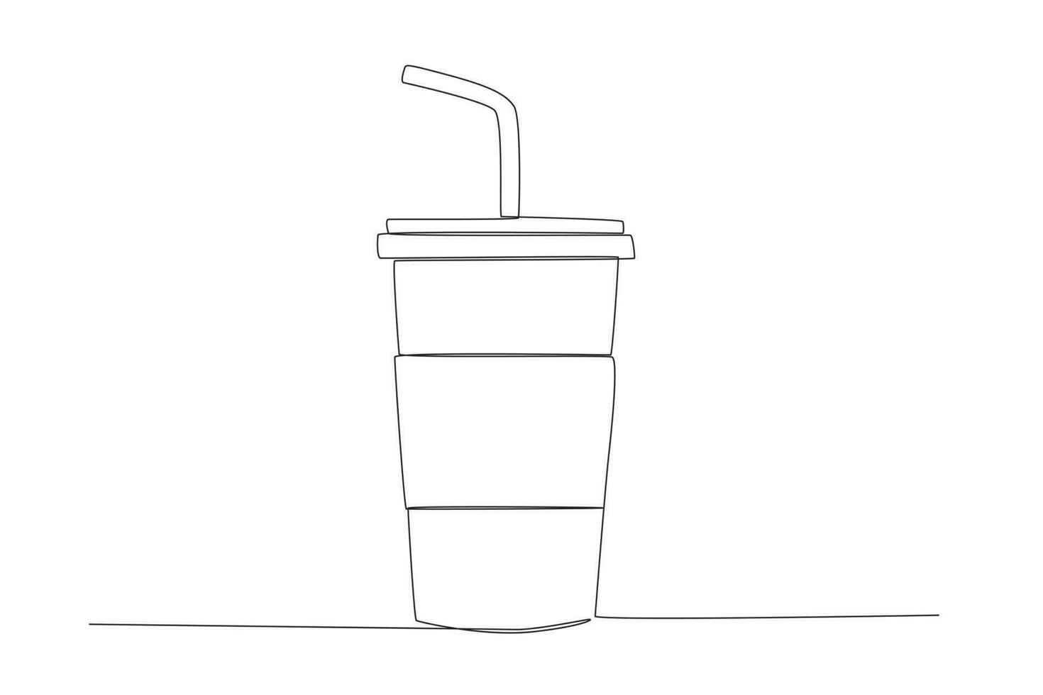 Vector fast food set in doodle style in the shape of a circle