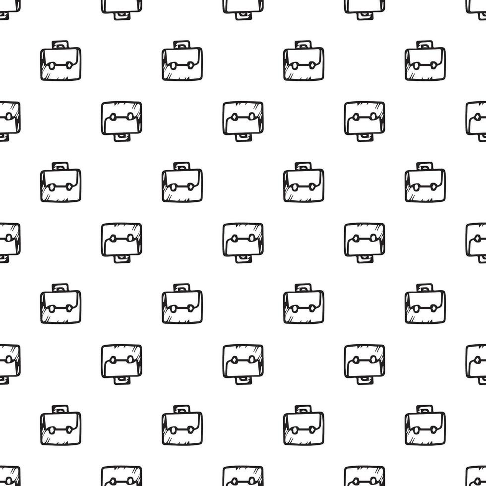 Bag all over pattern vector