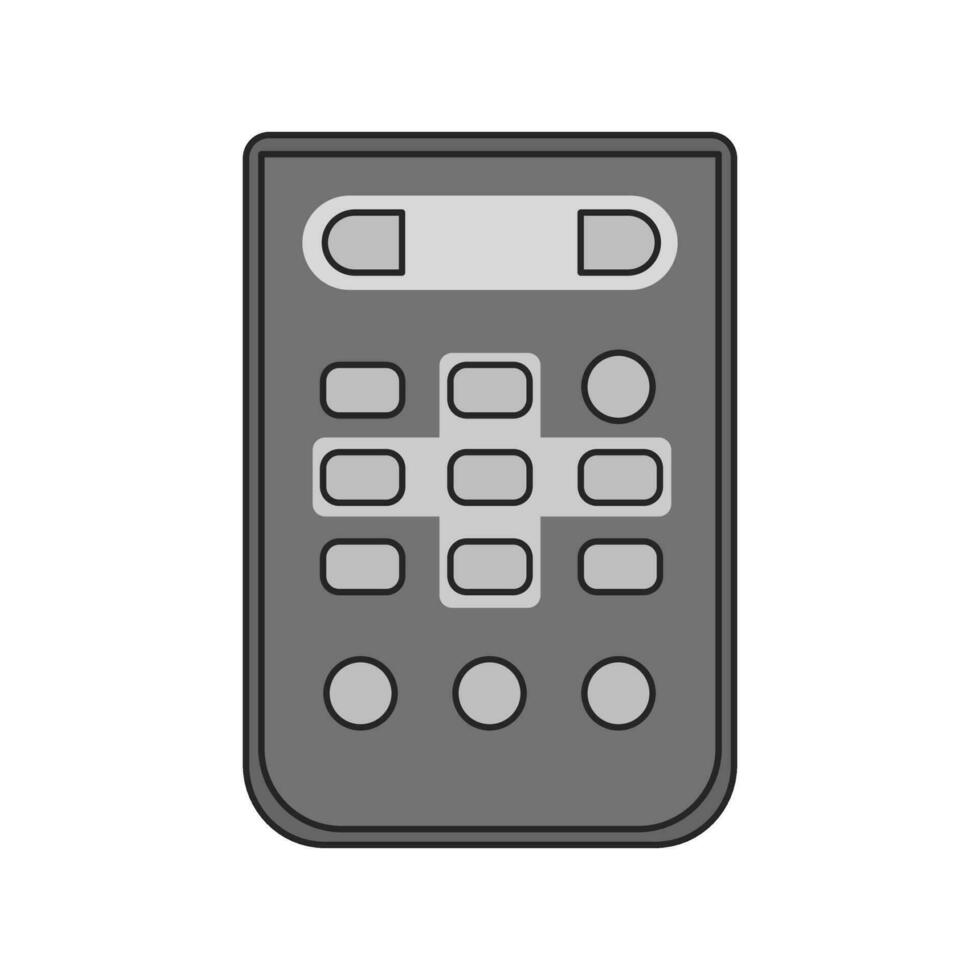 Sterio remote control device isolated on white background - Vector illustration, EPS10.