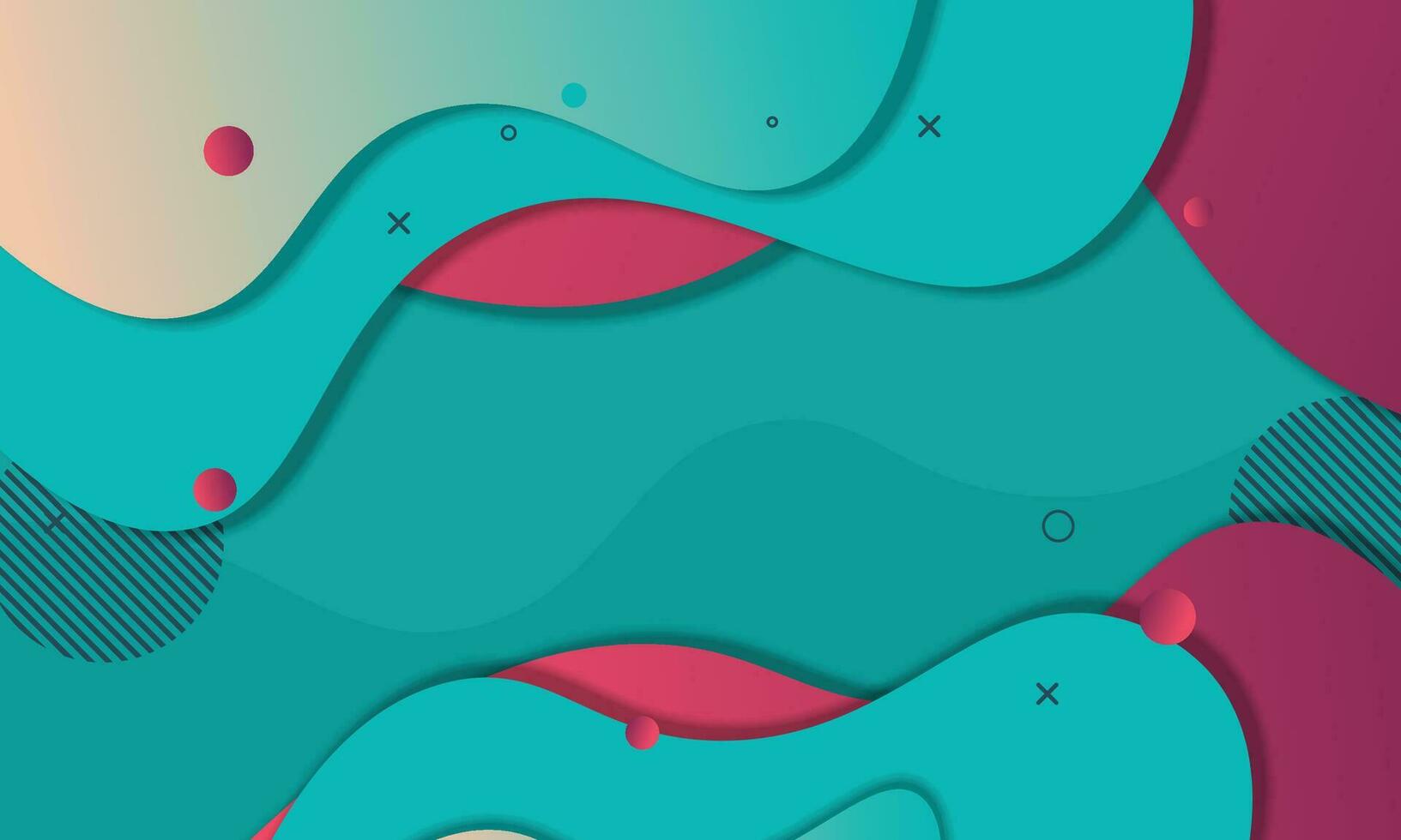 Gradient fluid paper style background. vector