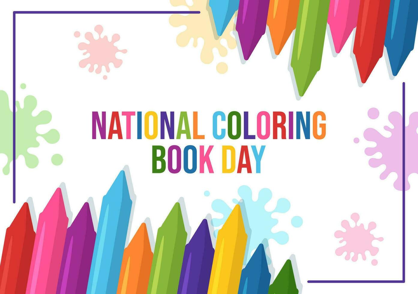 National Coloring Book Vector Illustration on 2 August with Colored Pencils to Draw Image in Flat Cartoon Hand Drawn Background Templates