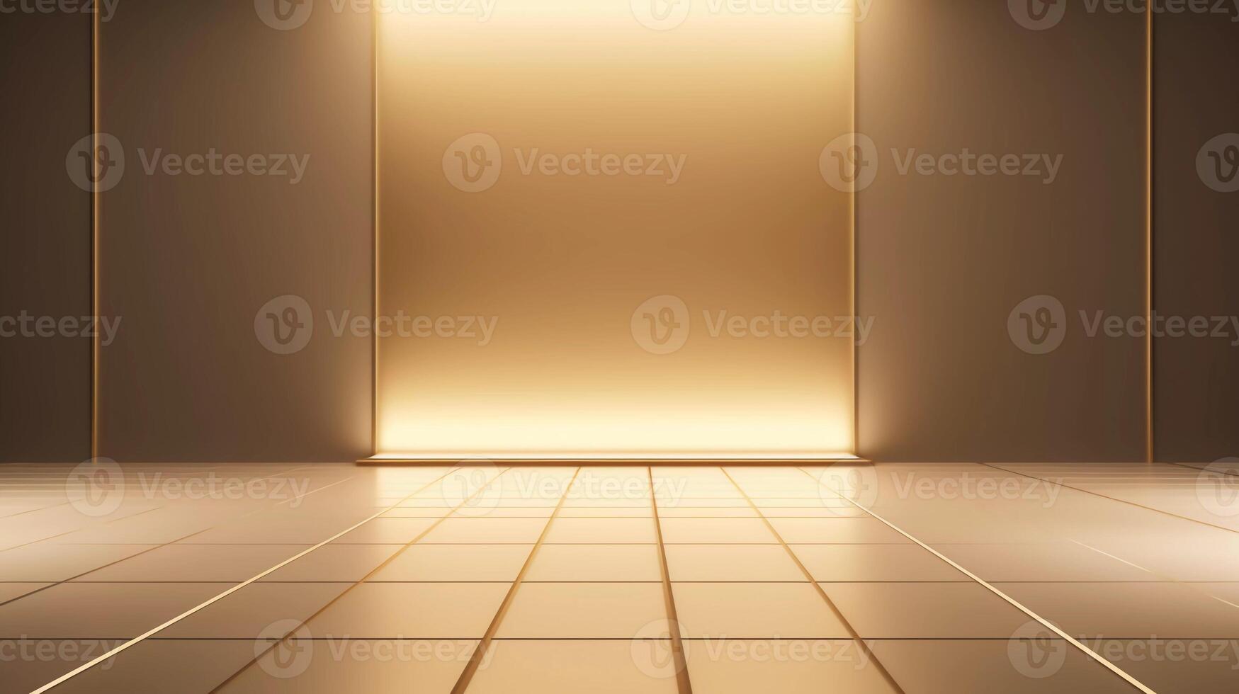 Abstract futuristic technology background, Minimalistic gold architectural background, modern design for poster, cover, branding, website, product showcase, . photo