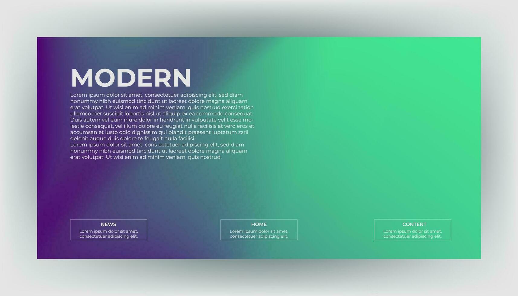 Modern Background Design with Gradient Minimalist Gradient Background with geometric shapes for Website design, landing page, wallpaper, banner, poster, flyer, and presentation vector