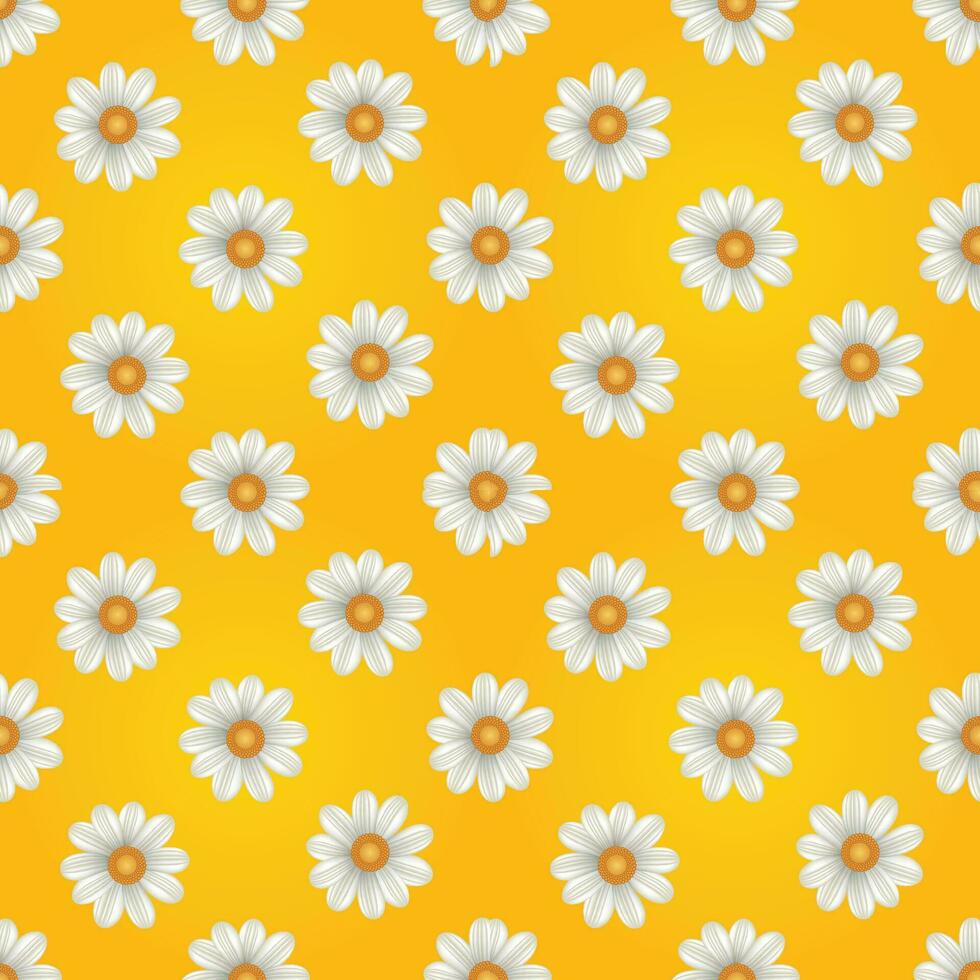 White lily with yellow background vector