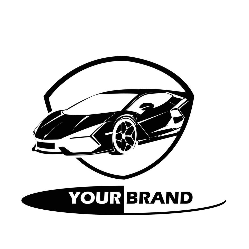 automotive sport car racing logo tamplate vector