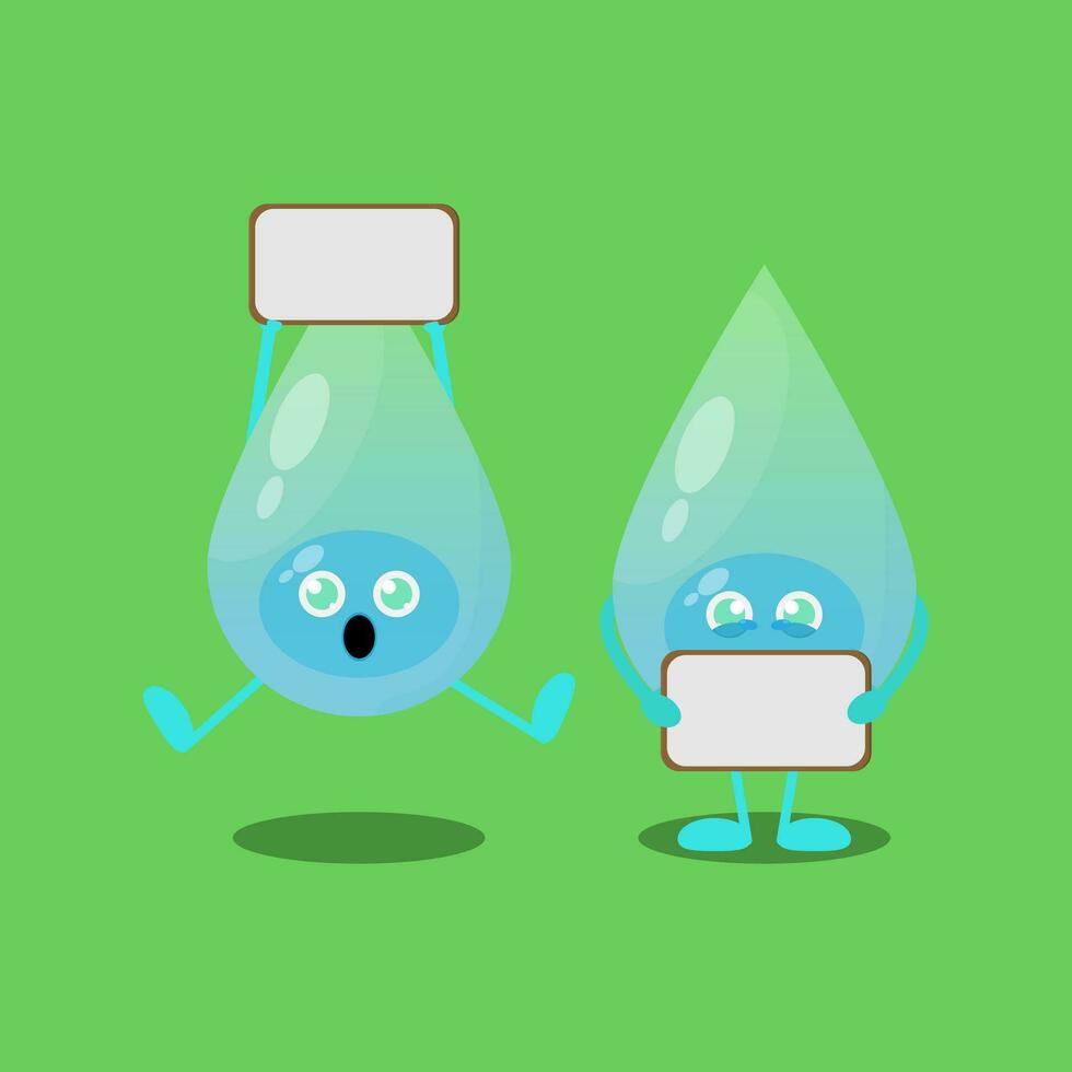 agua personaje vector ilustración