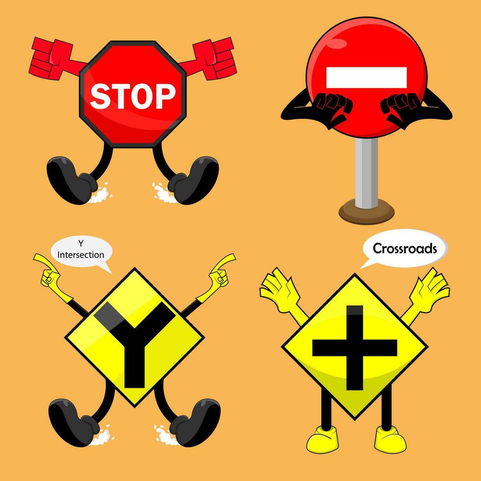 traffic sign vector illustration