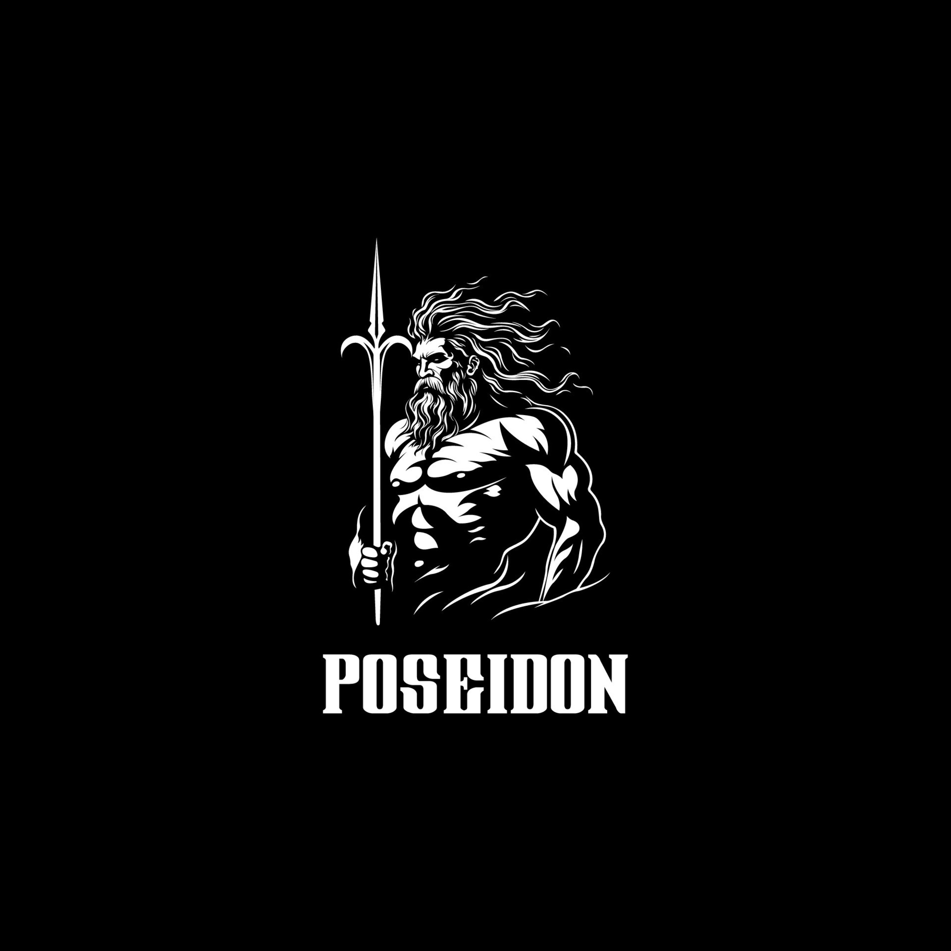 Sea God Poseidon Neptune logo design template vector icon illustration  26286721 Vector Art at Vecteezy