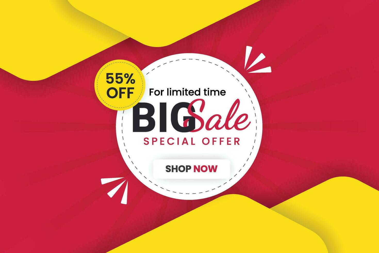 Vector mega sale discount banner set promotion with the yellow background and  super offer banner template with editable text effect